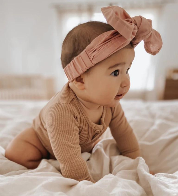Dusty Pink Fabric Topknot